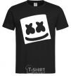 Men's T-Shirt Marshmello face black фото