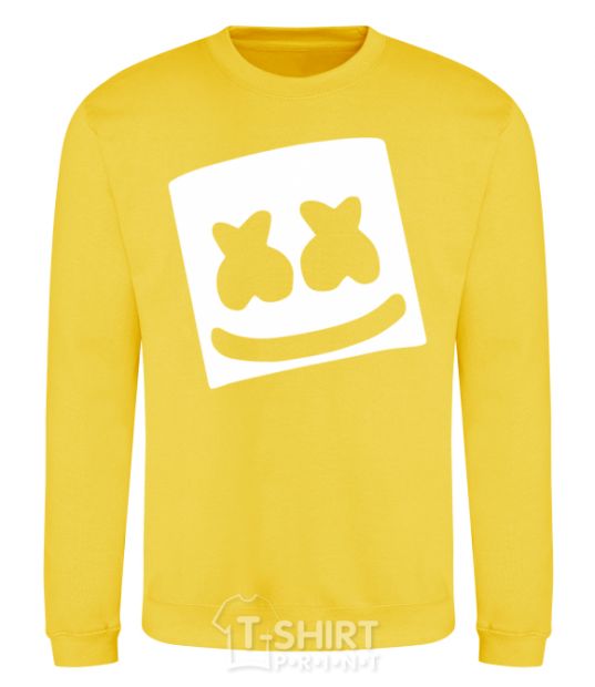 Sweatshirt Marshmello face yellow фото