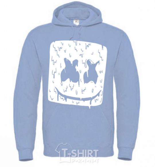 Men`s hoodie Marshmello hot sky-blue фото