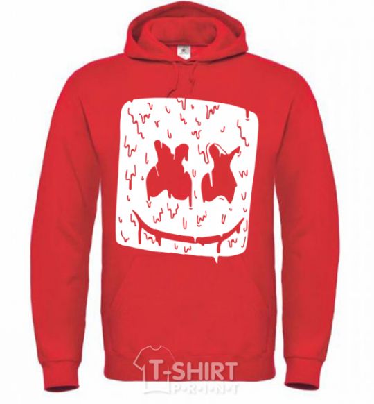 Men`s hoodie Marshmello hot bright-red фото