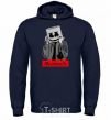 Men`s hoodie Marshmello cool navy-blue фото