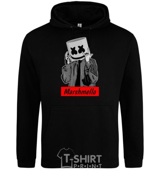 Men`s hoodie Marshmello cool black фото