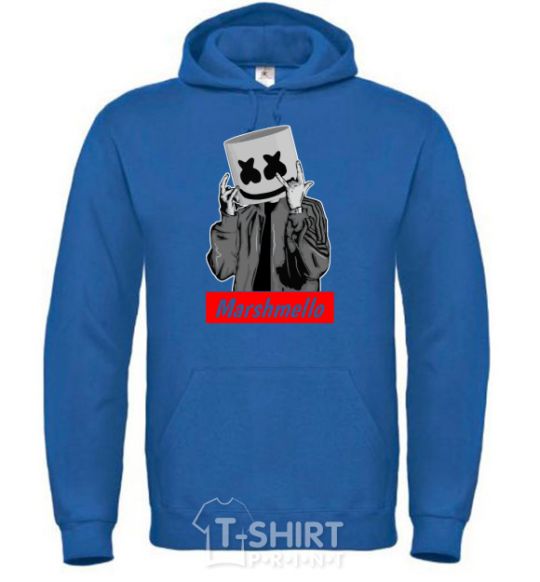 Men`s hoodie Marshmello cool royal фото