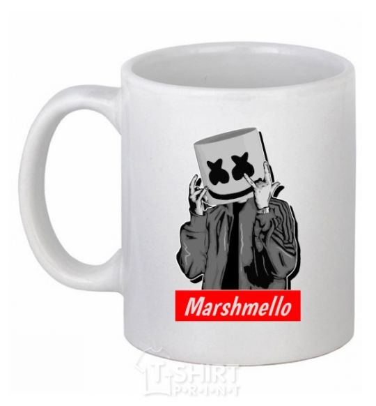 Ceramic mug Marshmello cool White фото