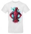 Men's T-Shirt Deadpool artwork White фото