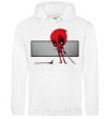 Men`s hoodie Deadpool hand White фото