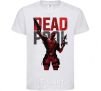 Kids T-shirt Deadpool and guns White фото