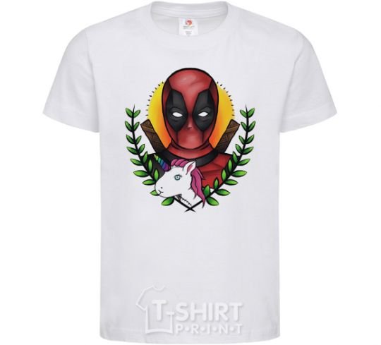 Детская футболка Cool Deadpool Белый фото
