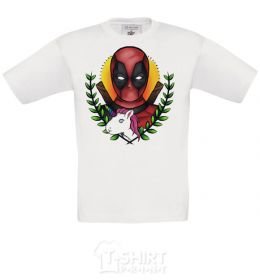 Kids T-shirt Cool Deadpool White фото