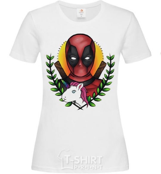 Женская футболка Cool Deadpool Белый фото