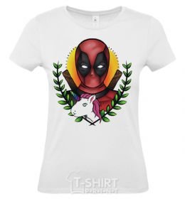 Women's T-shirt Cool Deadpool White фото