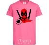 Kids T-shirt Deadpool's love heliconia фото