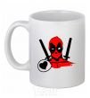Ceramic mug Deadpool's love White фото