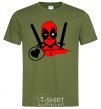 Men's T-Shirt Deadpool's love millennial-khaki фото