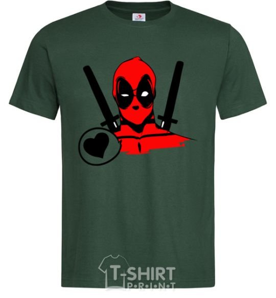 Мужская футболка Deadpool's love Темно-зеленый фото