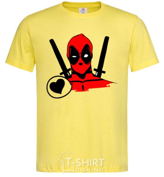 Men's T-Shirt Deadpool's love cornsilk фото