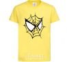 Kids T-shirt Spider man mask cornsilk фото