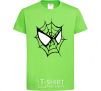 Kids T-shirt Spider man mask orchid-green фото