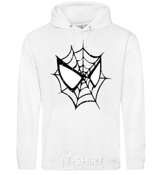 Men`s hoodie Spider man mask White фото