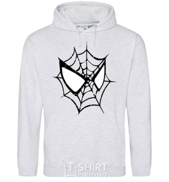 Men`s hoodie Spider man mask sport-grey фото