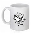 Ceramic mug Spider man mask White фото