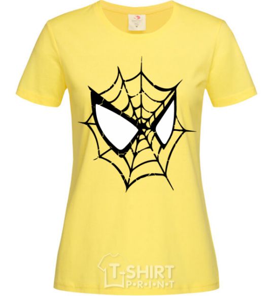 Women's T-shirt Spider man mask cornsilk фото