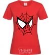 Women's T-shirt Spider man mask red фото