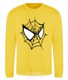 Sweatshirt Spider man mask yellow фото