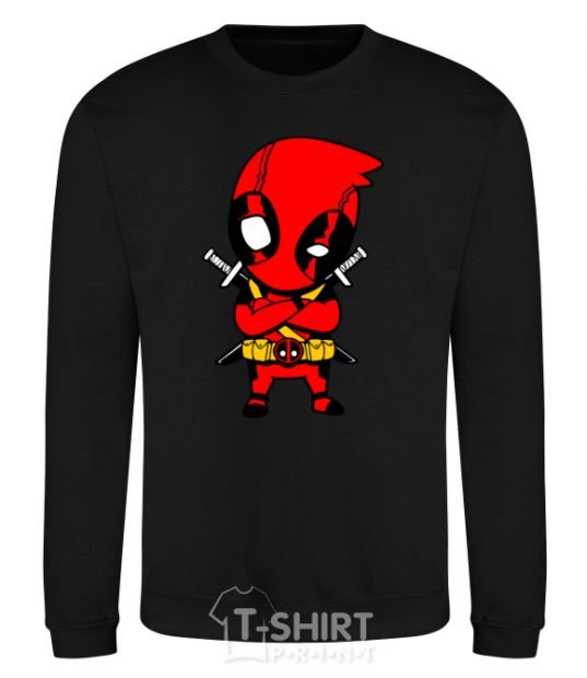 Sweatshirt Deadpool with swords black фото