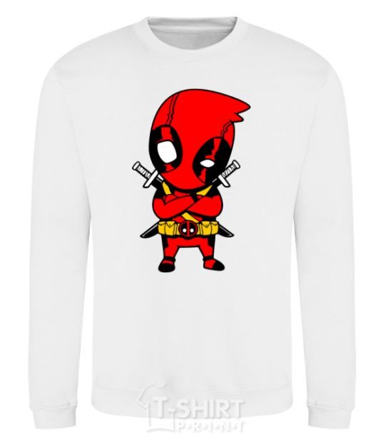 Sweatshirt Deadpool with swords White фото