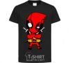 Kids T-shirt Deadpool with swords black фото