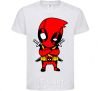 Kids T-shirt Deadpool with swords White фото