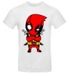 Men's T-Shirt Deadpool with swords White фото