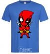 Men's T-Shirt Deadpool with swords royal-blue фото