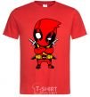 Men's T-Shirt Deadpool with swords red фото