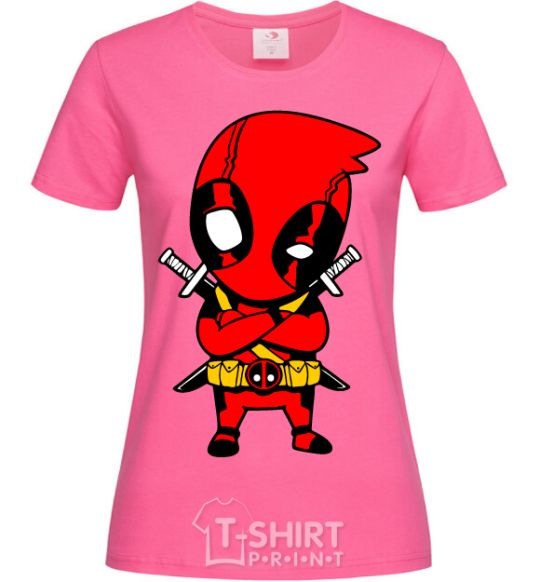 Women's T-shirt Deadpool with swords heliconia фото