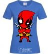 Women's T-shirt Deadpool with swords royal-blue фото