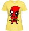 Women's T-shirt Deadpool with swords cornsilk фото