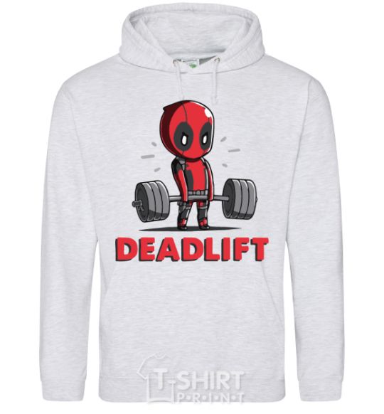 Men`s hoodie Deadlift sport-grey фото