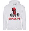 Men`s hoodie Deadlift sport-grey фото