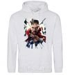 Men`s hoodie Dr. Strange glass sport-grey фото