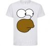 Kids T-shirt Homer's face White фото