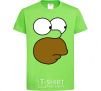 Kids T-shirt Homer's face orchid-green фото