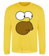 Sweatshirt Homer's face yellow фото