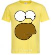 Мужская футболка Лицо Гомера Лимонный фото