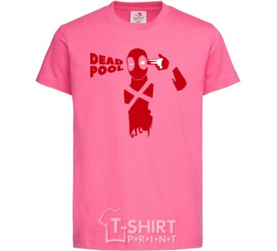 Детская футболка Deadpool shot Ярко-розовый фото