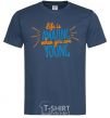 Men's T-Shirt Life is amazing when you are young navy-blue фото