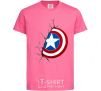 Kids T-shirt Captain America's shield heliconia фото