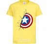 Kids T-shirt Captain America's shield cornsilk фото