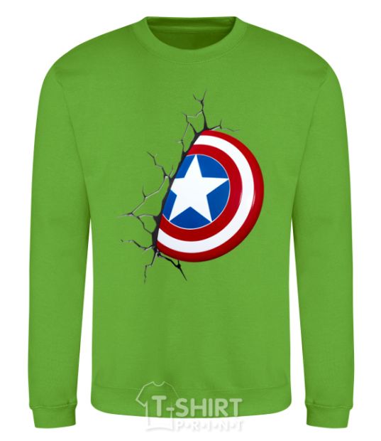 Sweatshirt Captain America's shield orchid-green фото